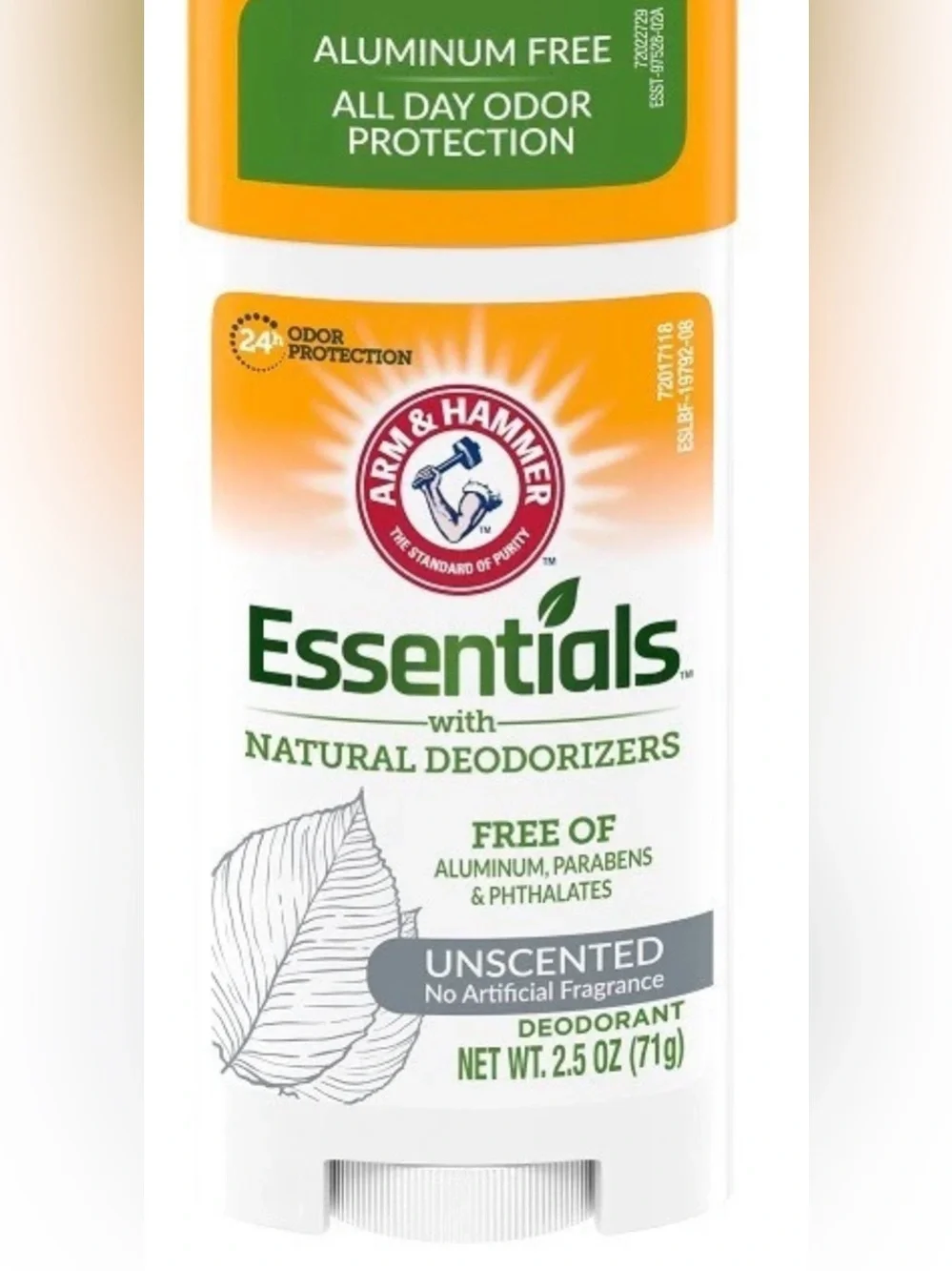6 Pack Arm & Hammer Essentials Unscented Aluminum Free Deodorant 2.5 oz Exp 6/27